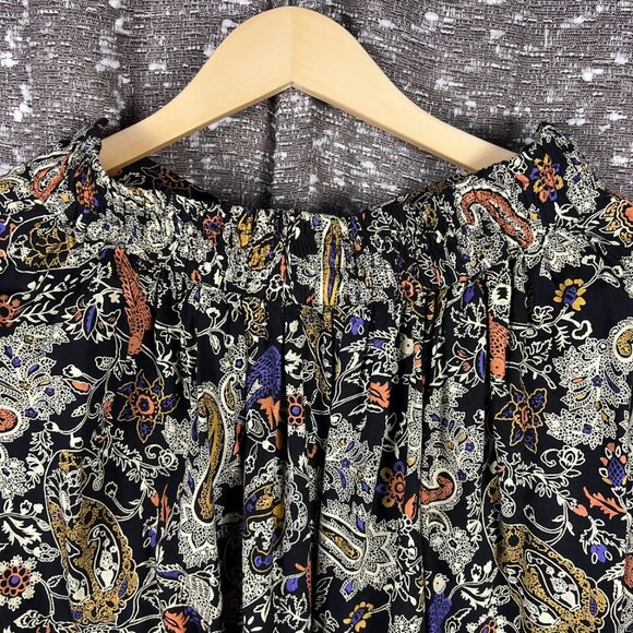 VINTAGE BALT Princess by IAP Floral Paisley Button Up Shirt W/ Skirt RN. 47101 - Picture 8 of 9